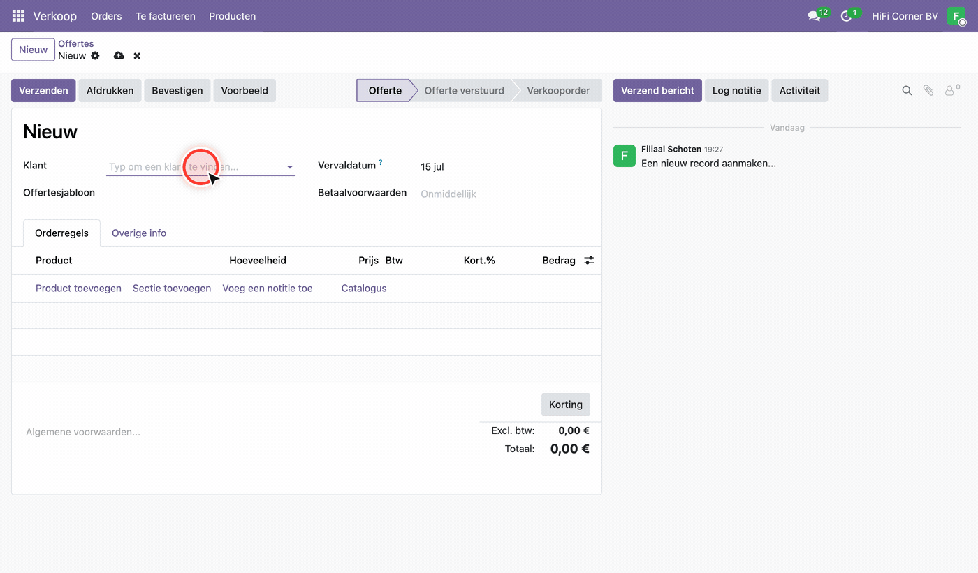 V17 — gesplitste betaling cash + Bank